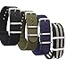 OWNITOW 4 Pack Nylon Watch Bands, Canvas Fabric Ballistic Nylon Watch Straps - Widths 16mm 18mm 20mm or 22mm 24mm