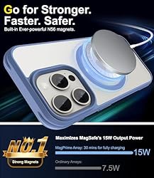 SUCGLES for iPhone 15 Pro Case with MagSafe