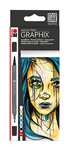 Marabu-Creative Graphix Aqua Pen Metropolitan 6pc Set (0145900000103)