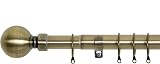 Aspire Homeware Extendable Curtain Pole 120 210 cm Antique Brass 28 mm view 3