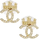 Elegant Gold Earring Design with Embedded Crystal Accents – Stylish Women's Jewelry, Unique Fashion Accessory for Special Occasions