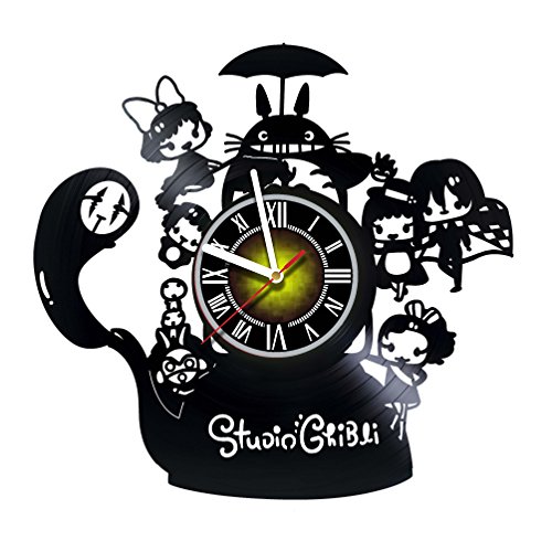 image for Toffy Workshop Studio Ghibli - Vinyl Record Wall Clock - Japanese Anim