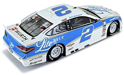 Autographed Brad Keselowski 2016 Miller Lite Darlington Throwback 1:24 Scale Diecast Car Includes Certificate of Authenticity