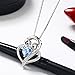 Cuoka Sterling Silver Heart Owl Pendant Necklace - Love Jewelry Gifts for Women Owl Lovers