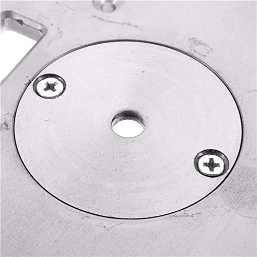 Router Table Insert Plate, Aluminum Router Table Insert Plate Woodworking Tool 235mm x 120mm x 8mm