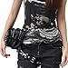 steel master Gothic Waist Bag Packs Steampunk Thigh Hip Holster Waist Packs Retro Leather Travel Bags