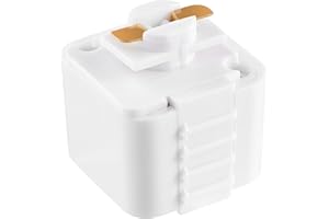 Uonlytech Socket Track Light Adapter Rail Connector White 2 Wire Rail Head Lighting Track Accessory for Home Office Living Room Chandelier Led