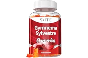 VAITE Gymnema Sylvestre 600mg Leaf Extract Gummies - Non-GMO and Gluten Free, Gurmar Supplement, 60 Vegan Chews, Contains Gymnemic Acids, Ideal for Daily Health & Energy Level Support, Vegetarian Chewables