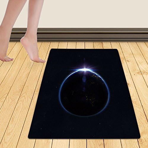WelFriday custom door mats 125479514 Earth with rising sun in space Elements of this image furnished by NASA,W16 x L24 inch