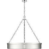 Z-Lite 1944P33-PN-LED Anders Pendant, 3-Light 90 Total Watts, Polished Nickel