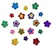 Hyamass 6 Packs (Approx 150pcs) Glitter Stickers for Kids Crafts - Colorful Self-Adhesive Flower Foam Stickers, Arts & Crafts Supplies for Greeting Cards, Home Decor with Assorted Sizes (Flower)