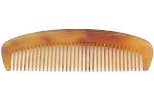Natural Ox Horn Hair Comb, Static-Free Detangling Brush for Beauty, Personal Care, Hair Styling