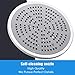 Achiotely Shower Head, 9'' Luxury Rainfall Shower Head, Adjustable Rainfall Showerhead with Self-Cleaning Nozzles, Easy Tool Free Installation