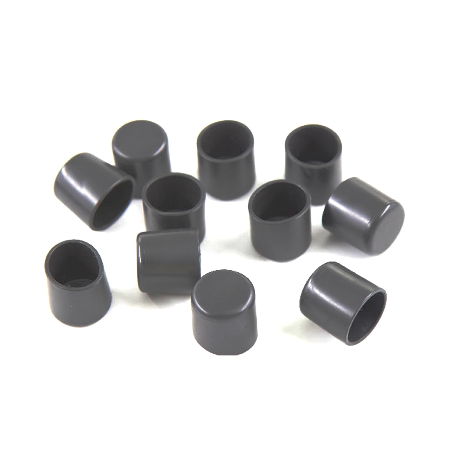 Leliafleury 8Pcs 50mm Rubber Leg Tips Round End Caps Black Chair Leg Covers Non-Slip Rubber Furniture Feet Replacement Tips for Tables Chairs Desks