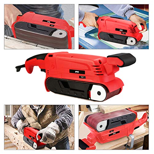 SPTA Belt Sander 900W, 3×21Inch Bench Sander with Variable Speed 240