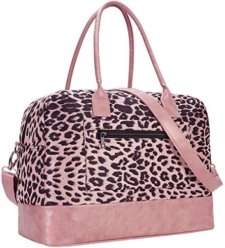 Weekender Bag for Ladies Massive Leopard Journey Tote Bag Crossbody Purses In a single day Keep it up Vogue Girl Duffle Baggage