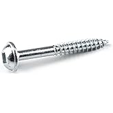 Kreg SML-F125-100 Zinc Pocket-Hole Screws, 1 1/4 Inch #7 Fine Thread, Maxi-Loc Head (100 Count)