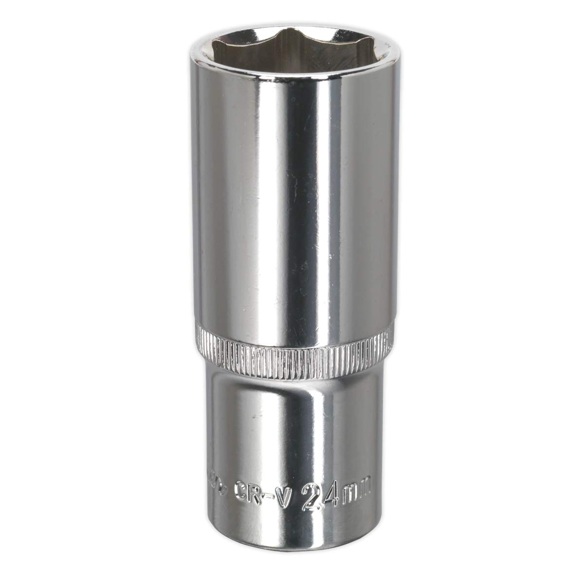Sealey Sp1224D Walldrive Socket 24Mm Deep 1/2Sq Drive Fully Polished