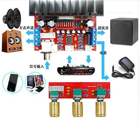 Diybigworld TDA7377 amplifier DIY kit Single power computer super bass 2.1 power amplifier board 3 channel sound amplifier TDA7377 DIY suite