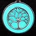 Magical Fairy Glow in the Dark Necklace Tree of Life Aqua