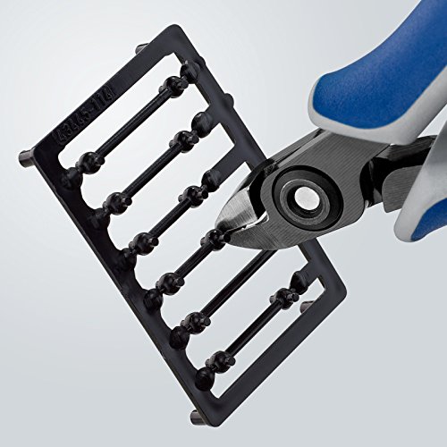 Knipex Präzisions-Elektronik-Seitenschneider brüniert, mit Mehrkomponenten-Hüllen 120 mm 79 22 120 – Bild 6