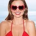 zeroUV Large Oversized Womens Heart Shaped Sunglasses Cute Love Fashion Eyewear (Hot Pink)