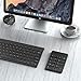 Bluetooth Number Pad, Wireless Numeric Keypad - Lekvey Rechargeable Slim 18-Key Number Keypad Keyboard Compatible for MacBook, iMac, OS, Windows, Laptop, PC Surface Pro, etc