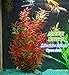 donau Red Large Aquarium Plants Plastic Fish Tank Plants Artificial Aquarium Decor 15 Inchesthumb 4