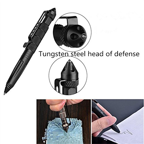 HCF Emergency Survival Kit,13 professional emergency rescue devicewith, Wilderness,Trip,Cars, Hiking,Camping gear,Wire Saw, Emergency Blanket, Flashlight, Tactical Pen, Water Bottle Clip,compass