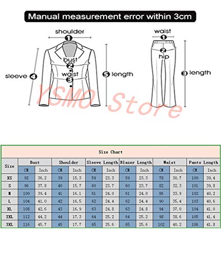 YSMO-Frauen-Slim-Fit-2-Stck-Anzug-Langarm-Hose-mit-Jacke-Anzug-Set-Business-Work-Blazer