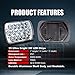 DOT Rectangular 5x7 7x6 LED Headlights Hi/Lo Replace H6054 Hid Halogen Sealed Beam headlamp Jeep Wrangler JK Grand Cherokee XJ YJ JKU 4x4 Toyota Tacoma pickup Ford F250 E350 Chevy Corvette Dodge Ram