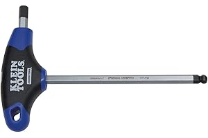 Klein Tools JTH6M5BE 5 mm Ball-End Hex Key, Journeyman™ T-Handle, 6-Inch