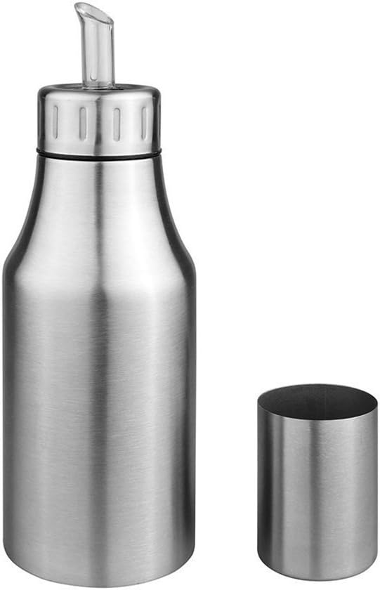 Oil & Vinegar Bottle Dispenser - Stainless Steel Olive Oil Bottle, Non drip Pouring Spout,Leak-Proof Oil Bottle (1000ML)