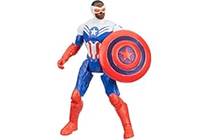 Marvel Avengers VenomVersus Epic World of Action Anti-Venom Captain America Figure & Shield Accessory, 4-Inch (10 cm) Super Hero Toys for Kids Ages 4+