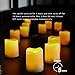 CANDLE CHOICE Set of 6 Votive Flameless Candles with Timer, 400-hour Battery Life