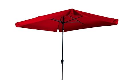 Madison Kurbelschirm Santorini 300x200 rot mit UV-Schutz 40 Plus