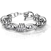 Pierced Owl 316L Stainless Steel Barbell Chain Link Bracelet