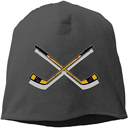 XVintageSkullCap Ice Hockey Player Women/Men Wool Hat Soft Stretch Beanies Skull Cap Unisex
