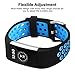 iGK Silicone Replacement Bands Compatible for Fitbit Charge 2, Adjustable Breathable Sport Strap Smartwatch Fitness Wristband with Air Holes Blue Small