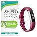 RinoGear for Fitbit Alta HR Screen Protector [6-Pack] (Also Works for Fitbit Ace/Alta 2016) Case Friendly Screen Protector for Fitbit Alta HR Accessory Full Coverage Clear Film