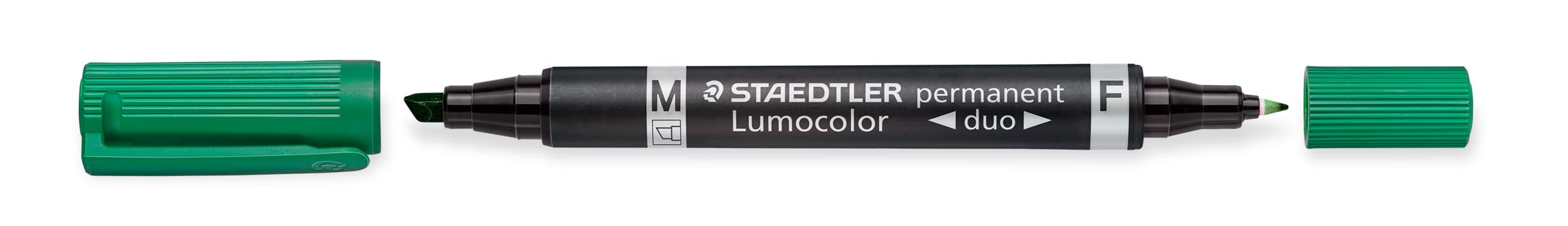 Staedtler Lumocolor Duo Permanent Markers Pack of 10 Green