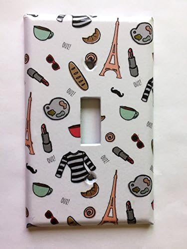 Paris Makeup Light Switch Plate Cover Various Sizes Offered