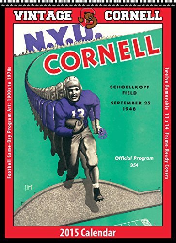 Cornell Big Red 2015 Vintage Football Calendar by Asgard Press by