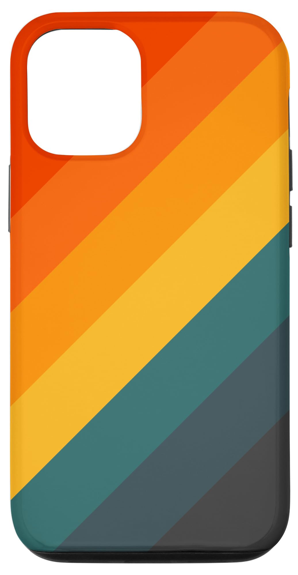 iPhone 15 Pro Retro Stripes - Classic 70s 80s Style - Stripe Striped Case