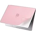 MOSISO Compatible with MacBook Pro 14 inch Case 2025-2021 M4 M3 M2 M1 A3112 A3185 A3401 A2918 A2992 A2779 A2442, Shockproof Anti-Fingerprint Scratch Resistant PP Matte Soft Case Cover, Pink