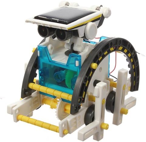 iLoonger 14-in-1 Solar Robot Assembly Rechargeable Kids Learning Toy Kit Educational Gift Mechanics Robotics