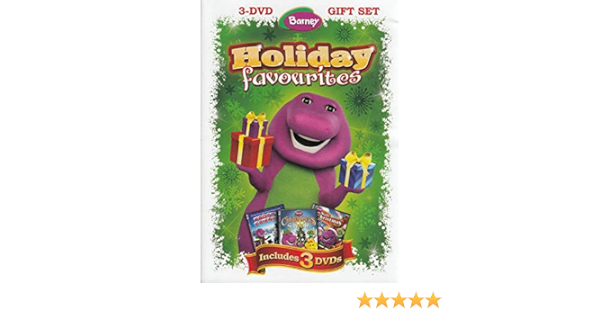 Amazon Com Barney Holiday Favorites 3 Dvd Gift Sets Boxset Carey Stinson Tim Dever Jeff Ayers Julie Johnson Jim Rowley Randy A Dalton Movies Tv