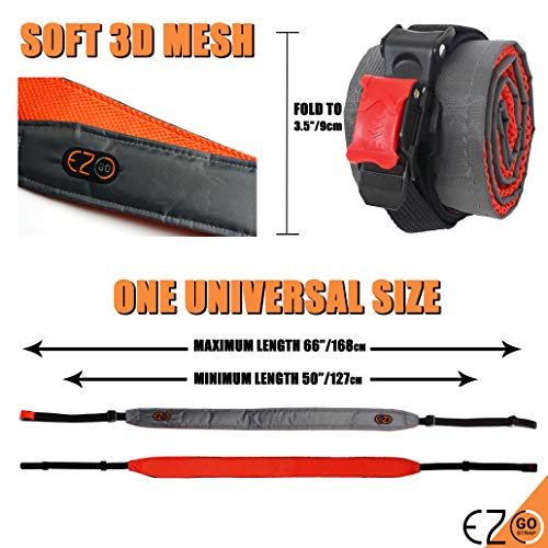 Motorcycle Helmet Carrier Strap - Hands-Free, Motorbike Accessory. Convenient, Lightweight and Comfortable Alternative to Helmets Bag or Backpack. A Perfect Biker Gift For Men and Women. Grey By EZ-GO