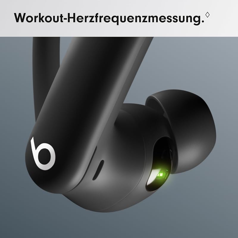 Powerbeats Pro 2 Kabellose In-Ear Kopfhörer mit Bluetooth– aktive Geräuschunterdrückung, Herzfrequenzmessung, IPX4, bis zu 45H mit Ladecase, kompatibel mit Apple & Android - Diamantschwarz