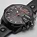 CURREN Men's Sports Waterproof Date Leather Strap Wrist Watch 8176 All Black